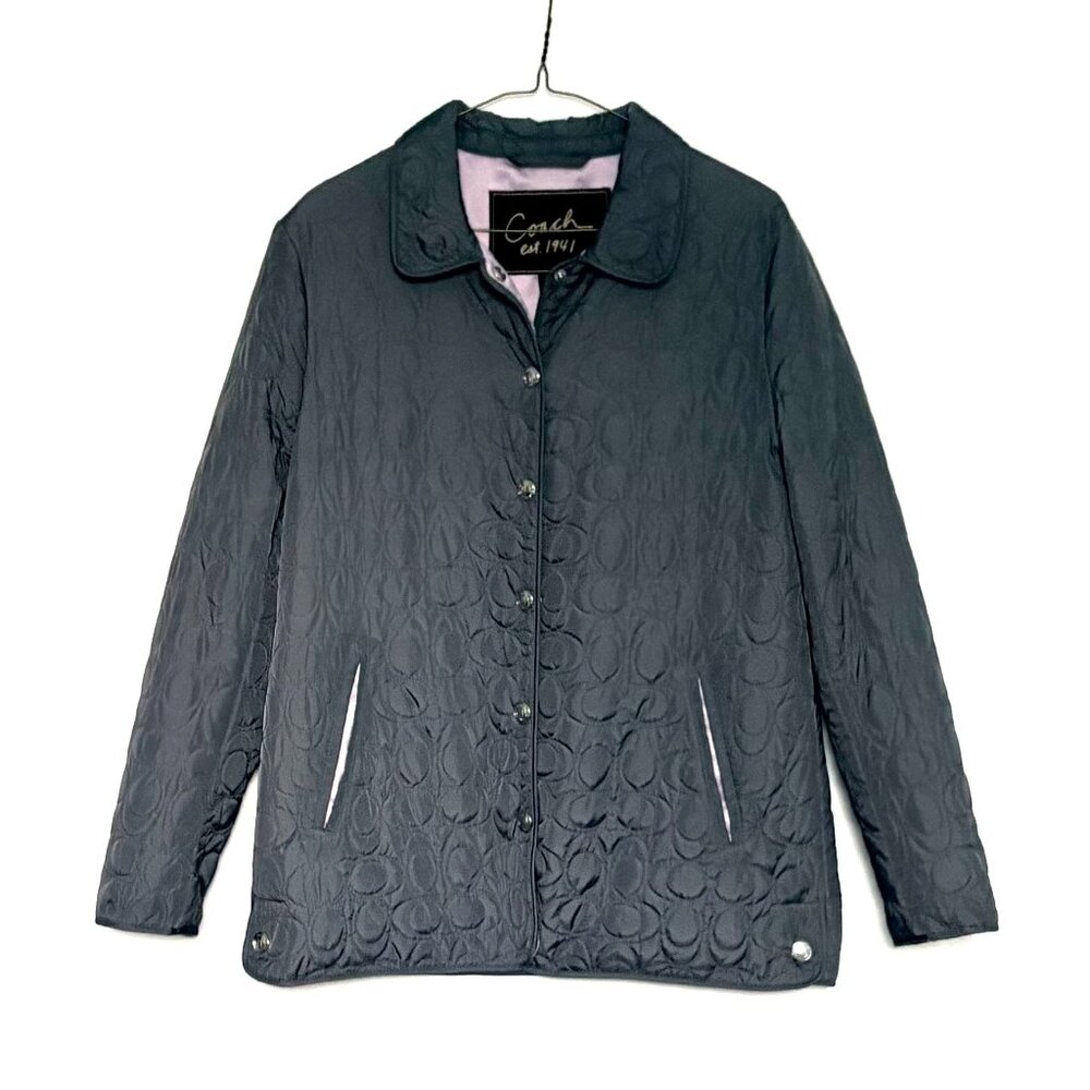 Coach Signature C Grey Insulated Jacket M